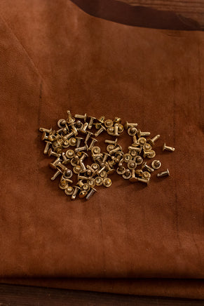 Hollow Rivet KØ7,0 x L8,2 mm Iron/Brass-GoblinSmith
