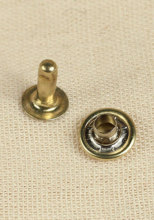 Hollow Rivet Ø9,0 x 8,5 mm Iron/Brass-GoblinSmith