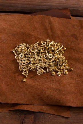 Hollow Rivet KØ7,0 x L11,5 mm Iron/Brass-GoblinSmith