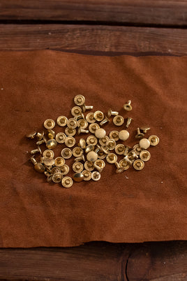 Hollow Rivet KØ9,2 x L8,0 mm Iron/Brass-GoblinSmith