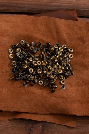 Hollow Rivet KØ9,2 x L8,0 mm Iron/Brass Antique-GoblinSmith