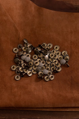 Hollow Rivet KØ11,0 x L9,0 mm Iron/Brass Antique-GoblinSmith