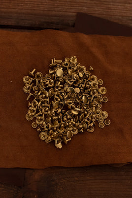 Hollow Rivet KØ7,0 UØ9,2 x L8,2 mm Brass-GoblinSmith