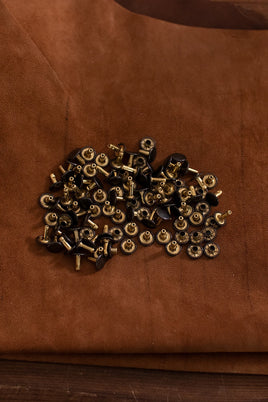 Hollow Rivet KØ9,2 x L8,2 mm Brass/Anthracit-GoblinSmith