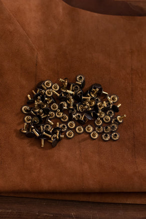 Hollow Rivet KØ9,2 x L8,2 mm Brass/Anthracit-GoblinSmith