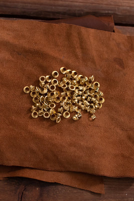 Eyelet Shaft D:4,4 mm; L:3,7 mm; U:7,5 mm Iron/Brass-GoblinSmith