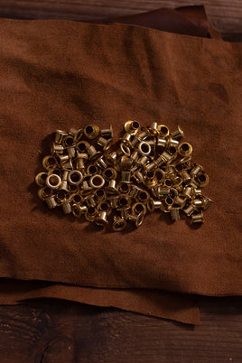 Eyelet Shaft D:5,5 mm; L:6,3 mm; U:9,6 mm Iron/Brass-GoblinSmith