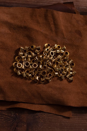 Eyelet Shaft D:5,5 mm; L:6,3 mm; U:9,6 mm Iron/Brass-GoblinSmith