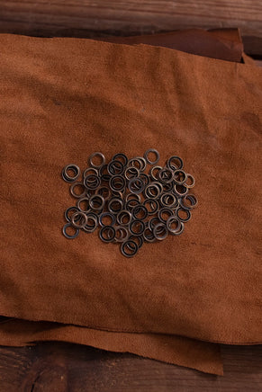 Ring For Eyelet D:5,7 mm; L:0,6 mm; U:9,6 mm Iron/Brass Antique-GoblinSmith