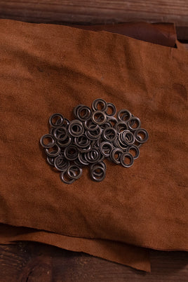 Ring For Eyelet D:6,9 mm; L:0,7 mm; U:11,5 mm Iron/Brass Antique-GoblinSmith