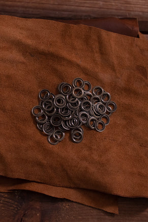 Ring For Eyelet D:6,9 mm; L:0,7 mm; U:11,5 mm Iron/Brass Antique-GoblinSmith