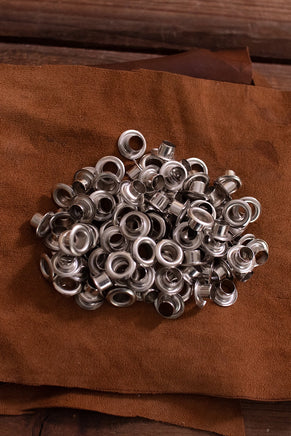 Eyelet Shaft D: 8,0mm; L: 6,0mm; U: 14,8mm Brass/Nickel-GoblinSmith