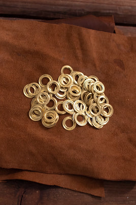 Ring For Eyelet D:8,9 mm; L:0,8 mm; U:14,8 mm Brass-GoblinSmith