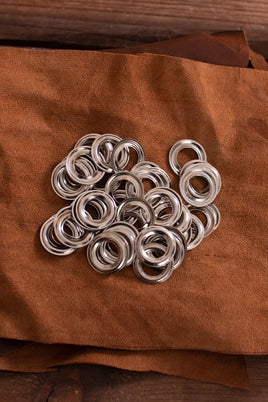 Ring For Eyelet D:12,5 mm; L:0,9 mm; U:20,0 mm Brass/Nickel-GoblinSmith