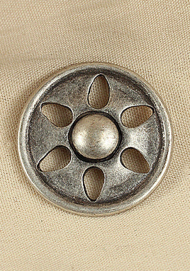 Rivet-Plate Blossom Antique Silver-GoblinSmith