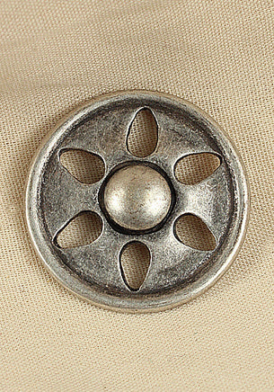 Rivet-Plate Blossom Antique Silver-GoblinSmith