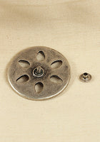 Rivet-Plate Blossom Antique Silver-GoblinSmith