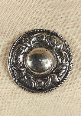 Rivet-Plate Flower Antique Silver-GoblinSmith