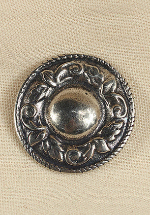 Rivet-Plate Flower Antique Silver-GoblinSmith