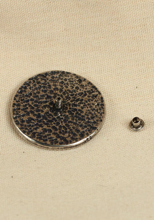 Rivet-Plate Flower Antique Silver-GoblinSmith