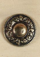 Rivet-Plate Flower Antique Brass-GoblinSmith