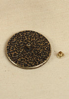 Rivet-Plate Flower Antique Brass-GoblinSmith