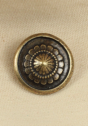Rivet-Plate Cone Antique Brass-GoblinSmith