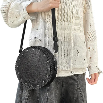 Viking Style Embossed Belt Bag-GoblinSmith