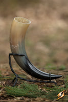 Druid drinking horn 16.9 fl oz with Stand-GoblinSmith
