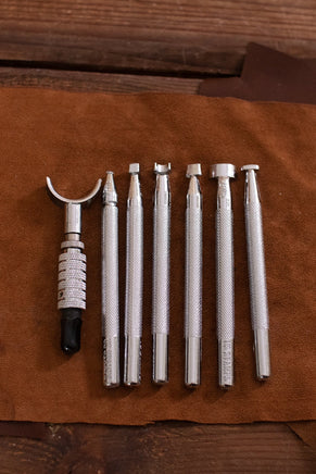 Embossing Tool Set + Swivel Knife, 7 Parts-GoblinSmith