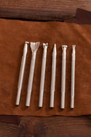 Embossing Tool Set (without Swivel Knife), 6 Parts-GoblinSmith