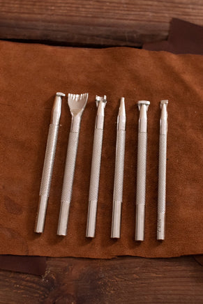 Embossing Tool Set (without Swivel Knife), 6 Parts-GoblinSmith