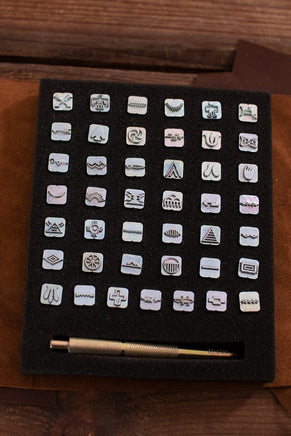 Embossing Tool Set NATIVE AMRICAN SYMBOLS-GoblinSmith