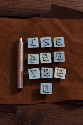 Embossing Tool Set Numbers OLD ENGLISH (19,05 mm)-GoblinSmith