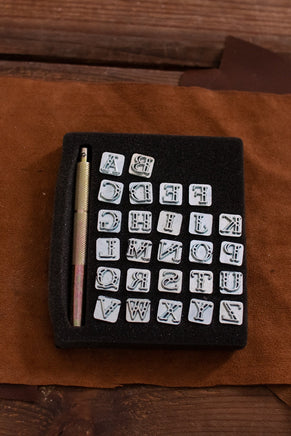 Embossing Tool Set Alphabet CASTELL (9.5 mm)-GoblinSmith