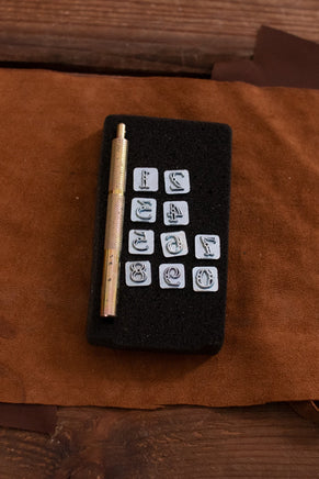 Embossing Tool Set Numbers CASTELL (9,5 mm)-GoblinSmith