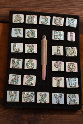 Embossing Tool Set Alphabet WOODSHAPE (19.05 mm)-GoblinSmith