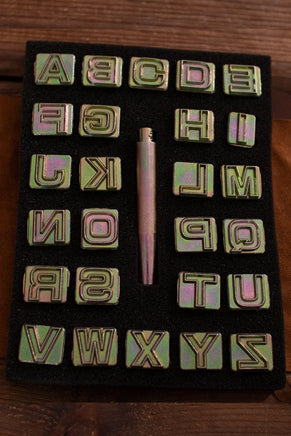 Embossing Tool Set Alphabet BLOCK (19.05 mm)-GoblinSmith