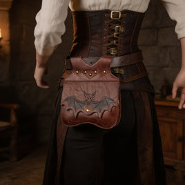 Bat Embossed Waist Bag-GoblinSmith