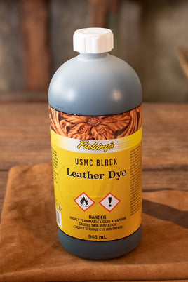 Fiebing's Leather Dye 946 ml. USMC Black-GoblinSmith