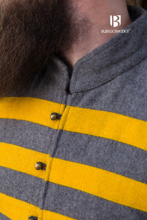 Rus Coat Bartosz Dark Grey/Yellow-GoblinSmith