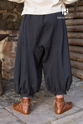 Rus Pants Borys Herringbone Black/Grey-GoblinSmith