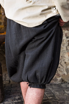 Rus Pants Borys Herringbone Black/Grey-GoblinSmith