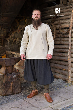 Rus Pants Borys Herringbone Black/Grey-GoblinSmith