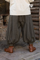 Rus Pants Borys Herringbone Olive/Grey-GoblinSmith