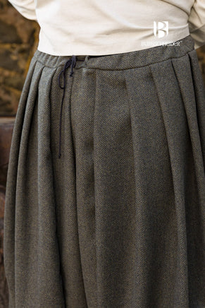 Rus Pants Borys Herringbone Olive/Grey-GoblinSmith