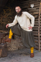 Rus Pants Borys Herringbone Olive/Grey-GoblinSmith