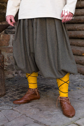 Rus Pants Borys Herringbone Olive/Grey-GoblinSmith