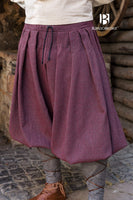 Rus Pants Borys Herringbone Burgundy/Grey-GoblinSmith