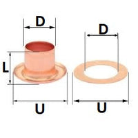 Ring For Eyelet D:10,5 mm; L:0,9 mm; U:18,8 mm Brass-GoblinSmith